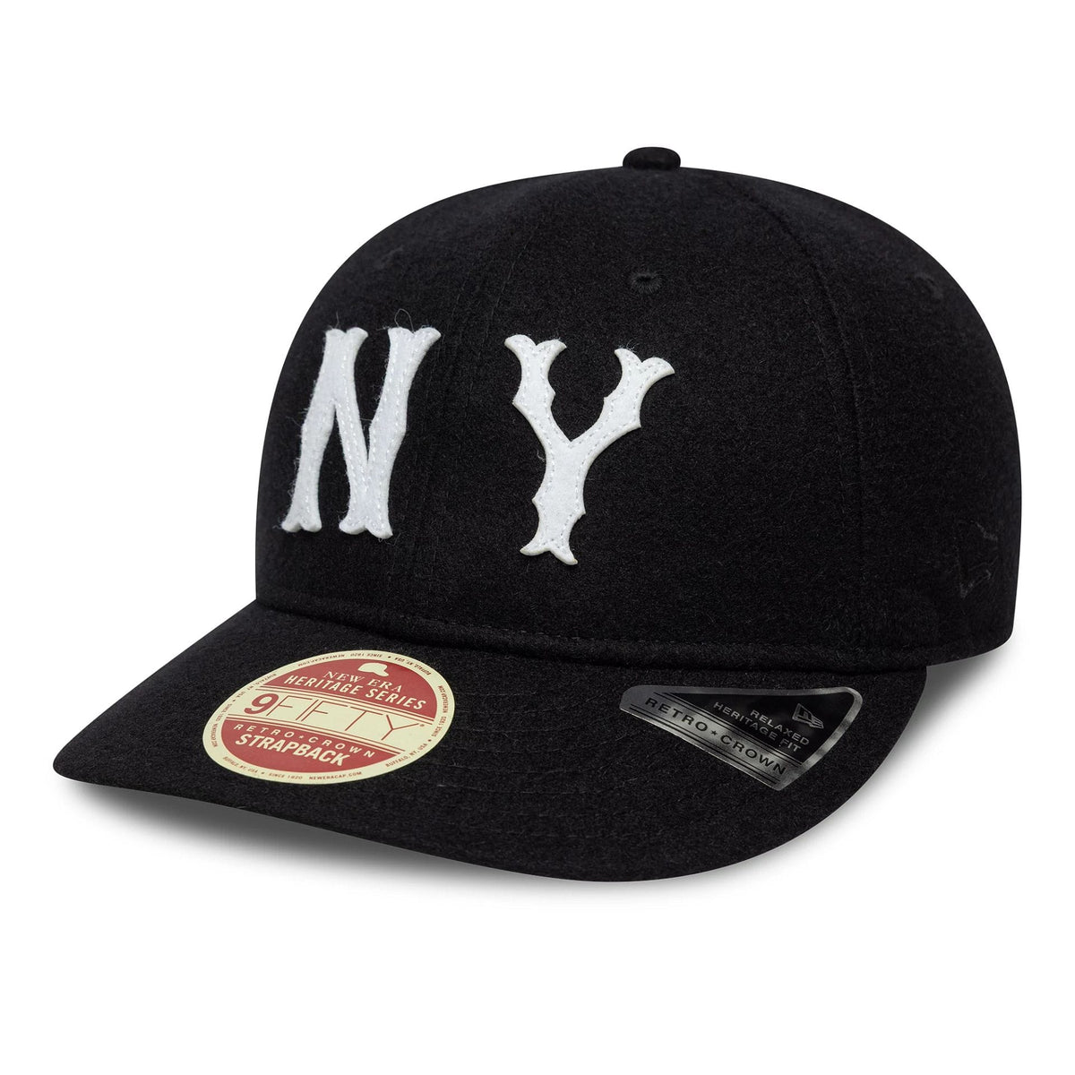 New York Highlanders MLB Heritage Black Retro Crown 9FIFTY Cap-zelvios