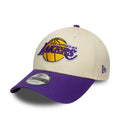 LA Lakers NBA Colour Block Cream 9FORTY Cap-zelvios