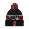 AC Milan Black Bobble Knit Beanie Hat-zelvios
