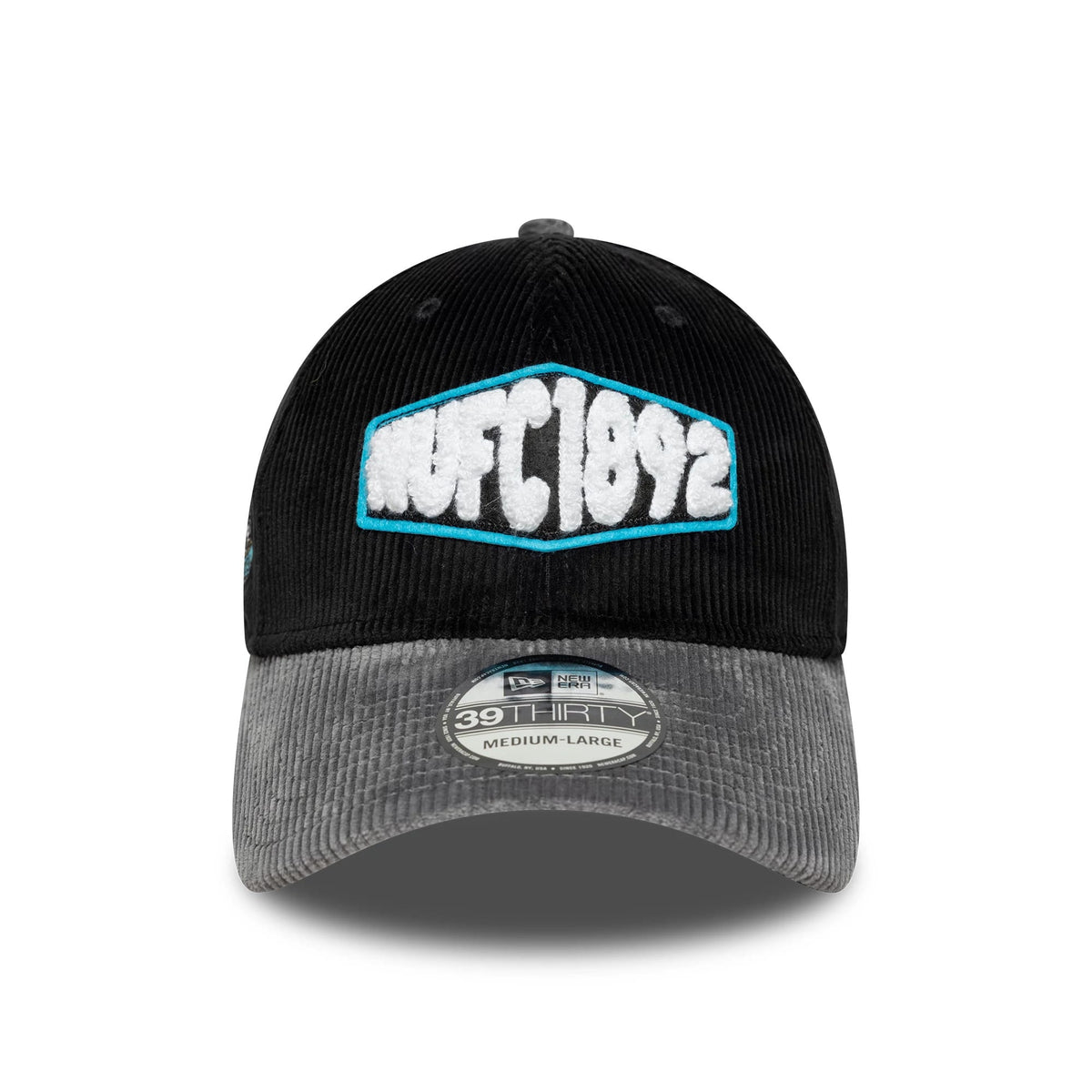 Newcastle United FC Cord Black 39THIRTY Stretch Fit Cap-zelvios