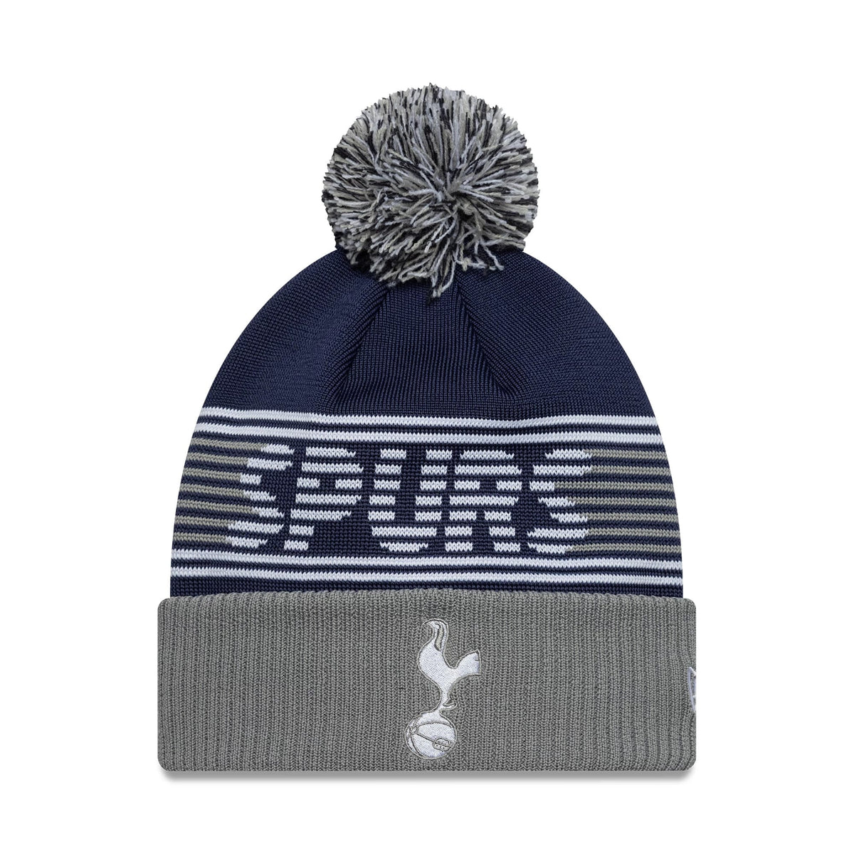 Tottenham Hotspur FC Navy Bobble Knit Beanie Hat-zelvios
