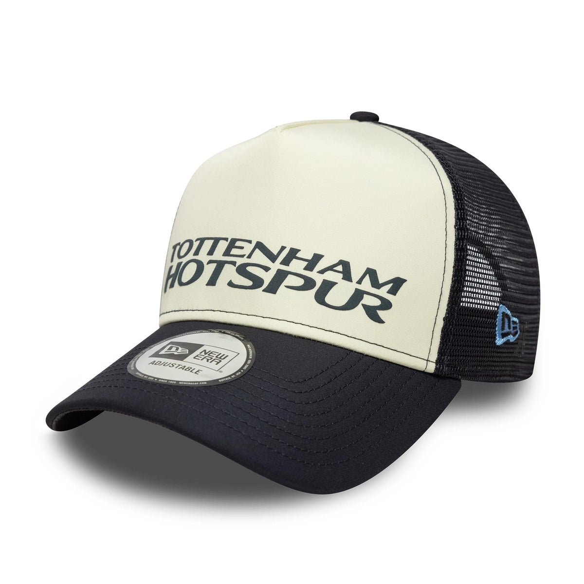 Tottenham Hotspur FC Puff Wordmark Navy 9FORTY A-Frame Trucker Cap-zelvios