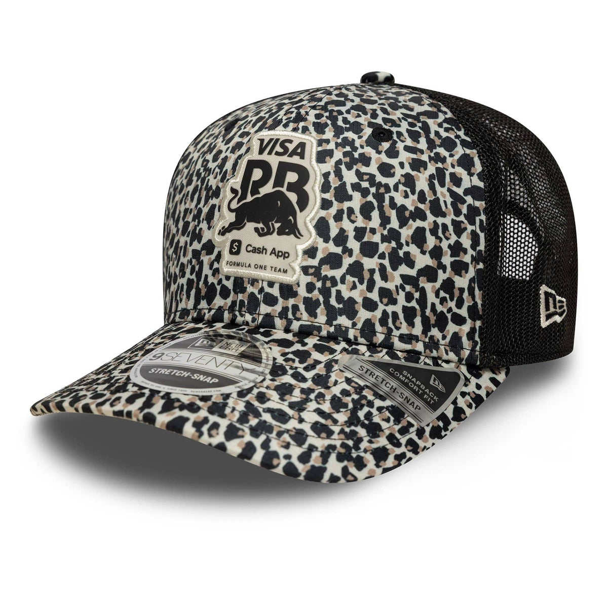 Visa Cash App Racing Bulls Leopard 9SEVENTY Stretch Snap Cap-zelvios