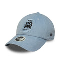 Visa Cash App Racing Bulls Womens Pastel Blue Cord Pony Tail Cap-zelvios