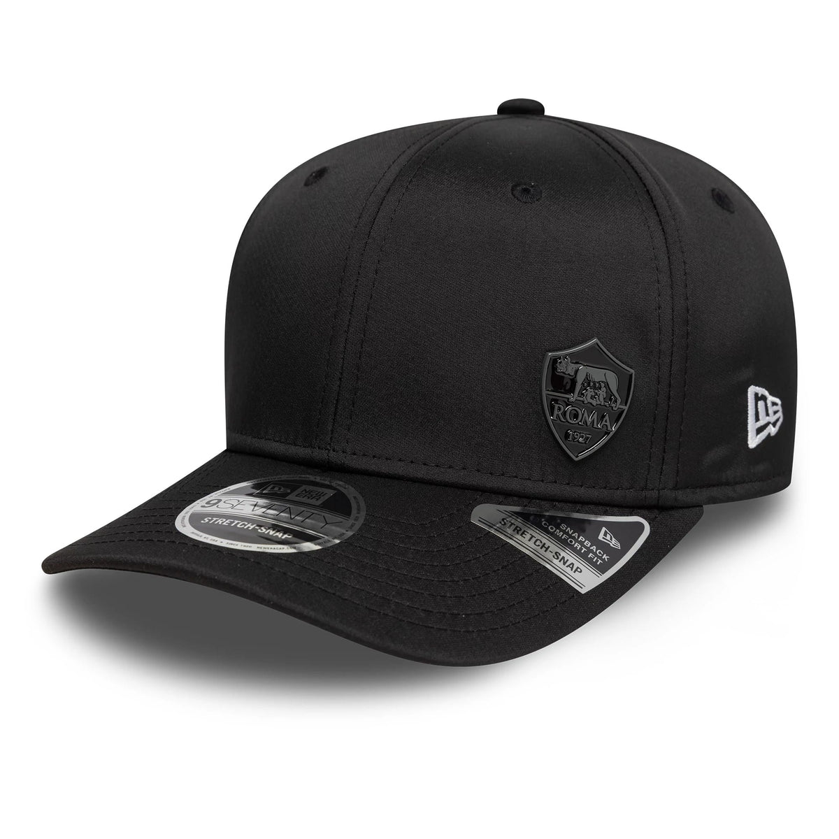 AS Roma Flawless Pin Black 9SEVENTY Stretch Snap Cap-zelvios