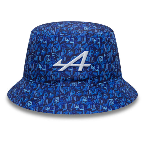 Alpine Racing All Over Print Navy Bucket Hat-zelvios