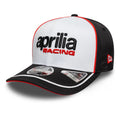Aprilia Logo White 9SEVENTY Stretch Snap Cap-zelvios