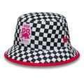 Visa Cash App Racing Bulls Checkerboard White Bucket Hat-zelvios