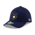 Milwaukee Brewers MLB Player Replica Navy 39THIRTY M-Crown Stretch Fit Cap-zelvios