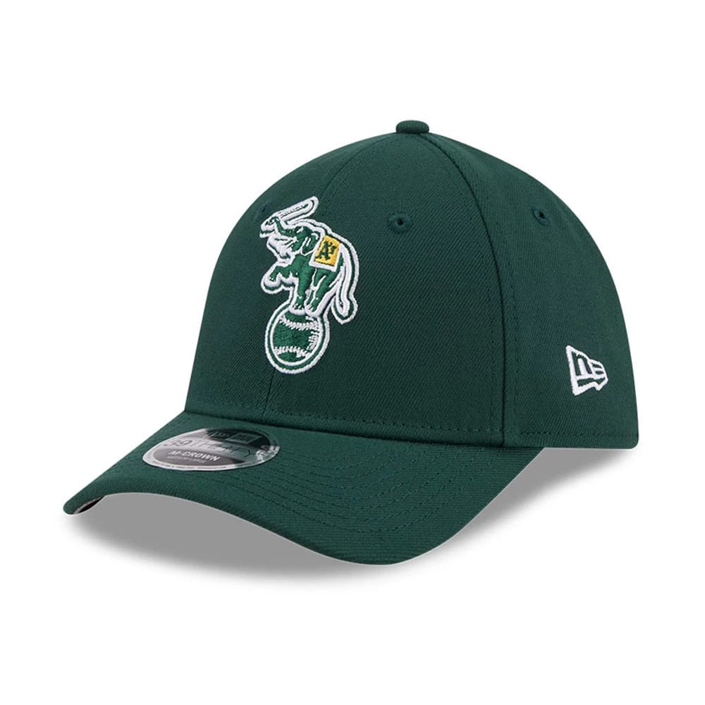 Athletics MLB Dark Green 39THIRTY M-Crown Stretch Fit Cap-zelvios