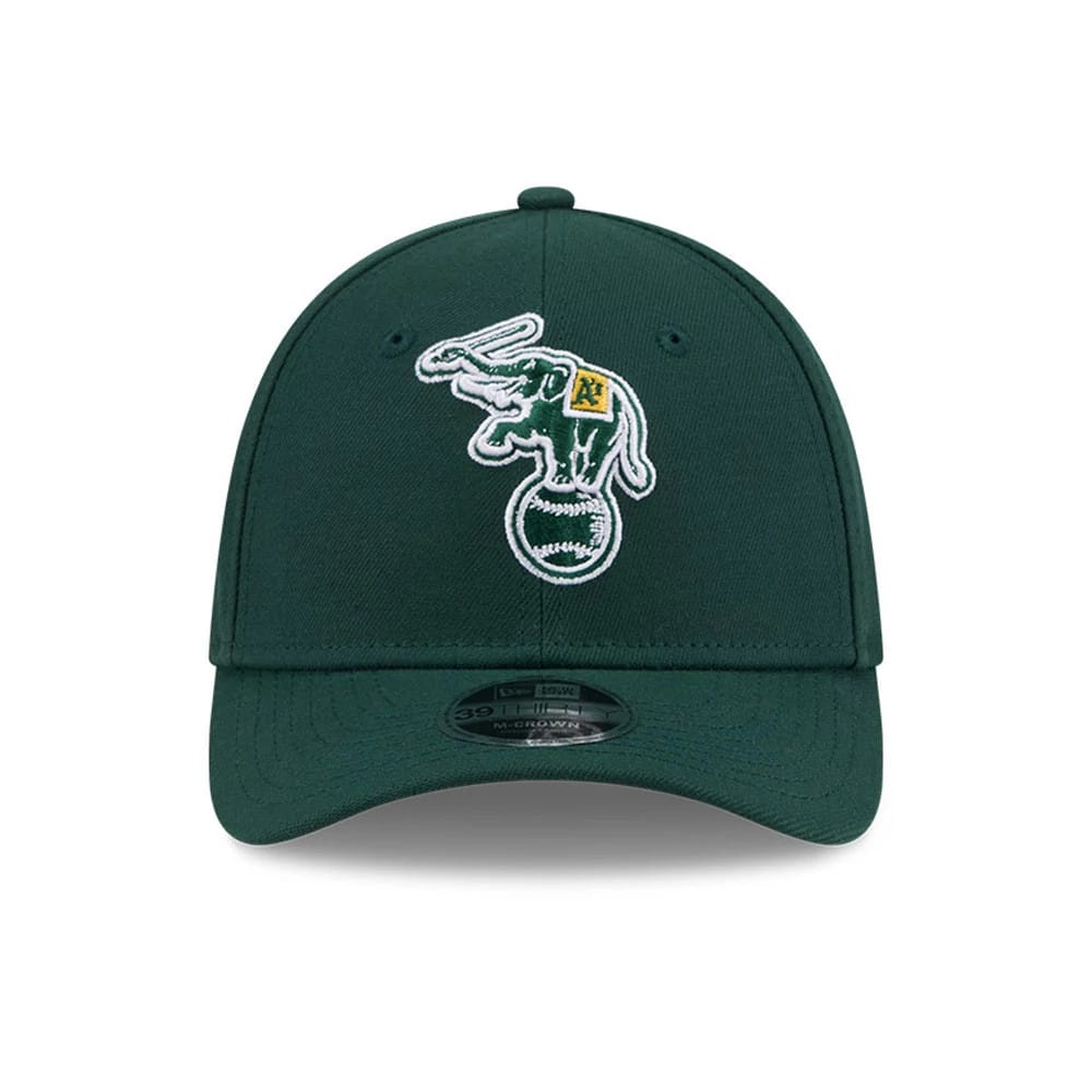 Athletics MLB Dark Green 39THIRTY M-Crown Stretch Fit Cap-zelvios