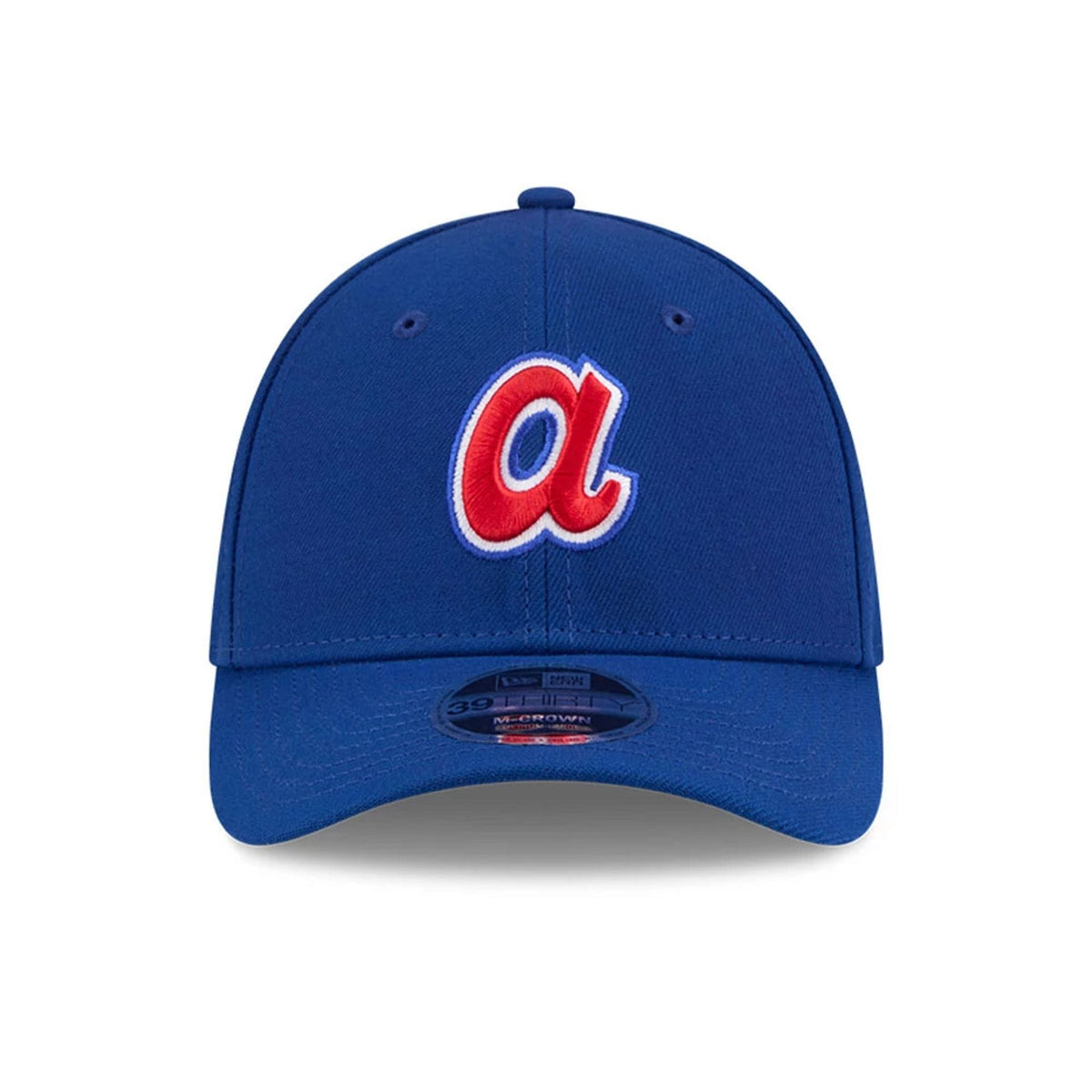 Atlanta Braves MLB Blue 39THIRTY M-Crown Stretch Fit Cap-zelvios