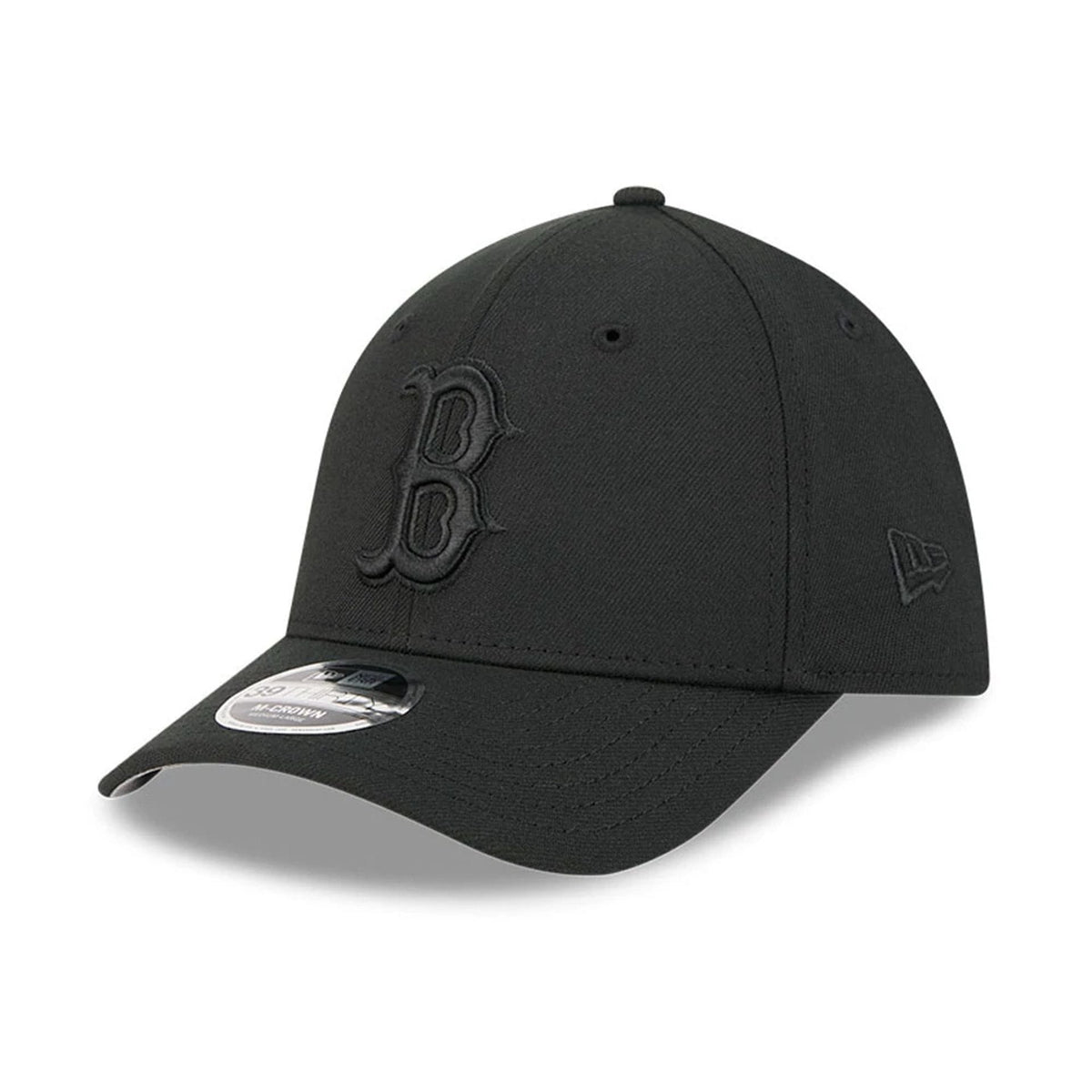 Boston Red Sox MLB Outline Black 39THIRTY M-Crown Stretch Fit Cap-zelvios