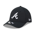 Atlanta Braves MLB Black 39THIRTY M-Crown Stretch Fit Cap-zelvios