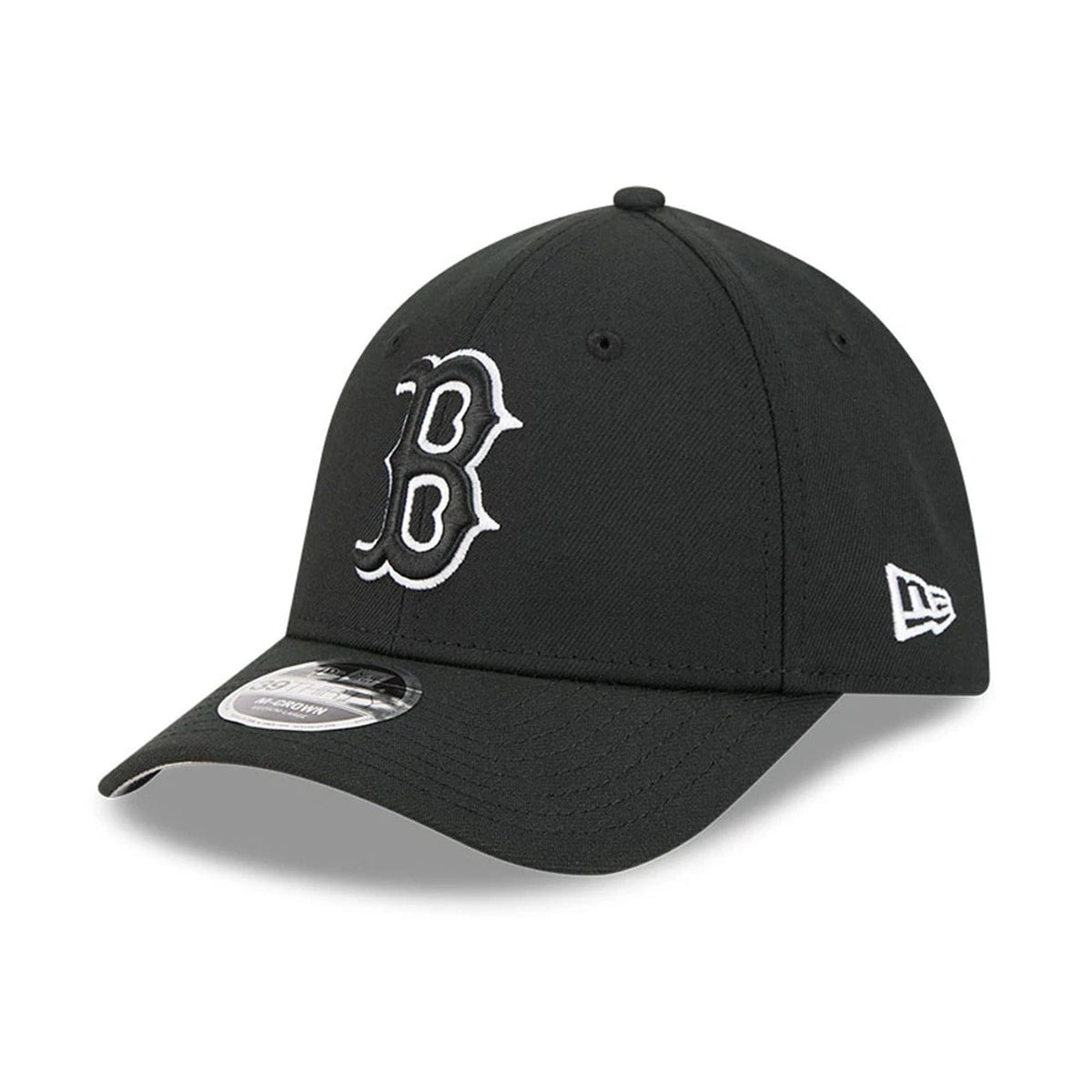 Boston Red Sox MLB Black 39THIRTY M-Crown Stretch Fit Cap-zelvios