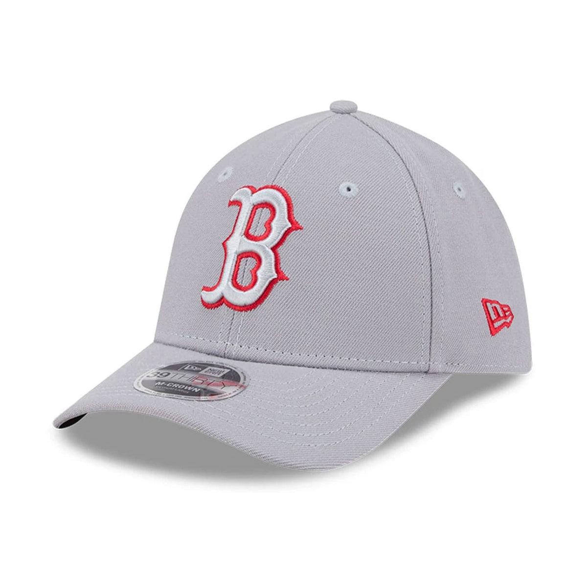 Boston Red Sox MLB Grey 39THIRTY M-Crown Stretch Fit Cap-zelvios