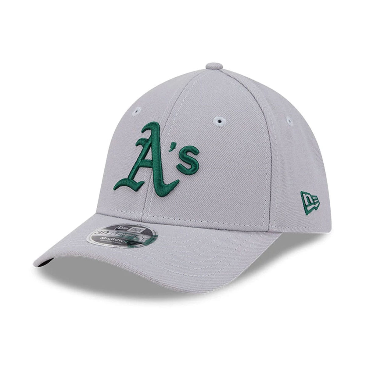 Athletics MLB Grey 39THIRTY M-Crown Stretch Fit Cap-zelvios
