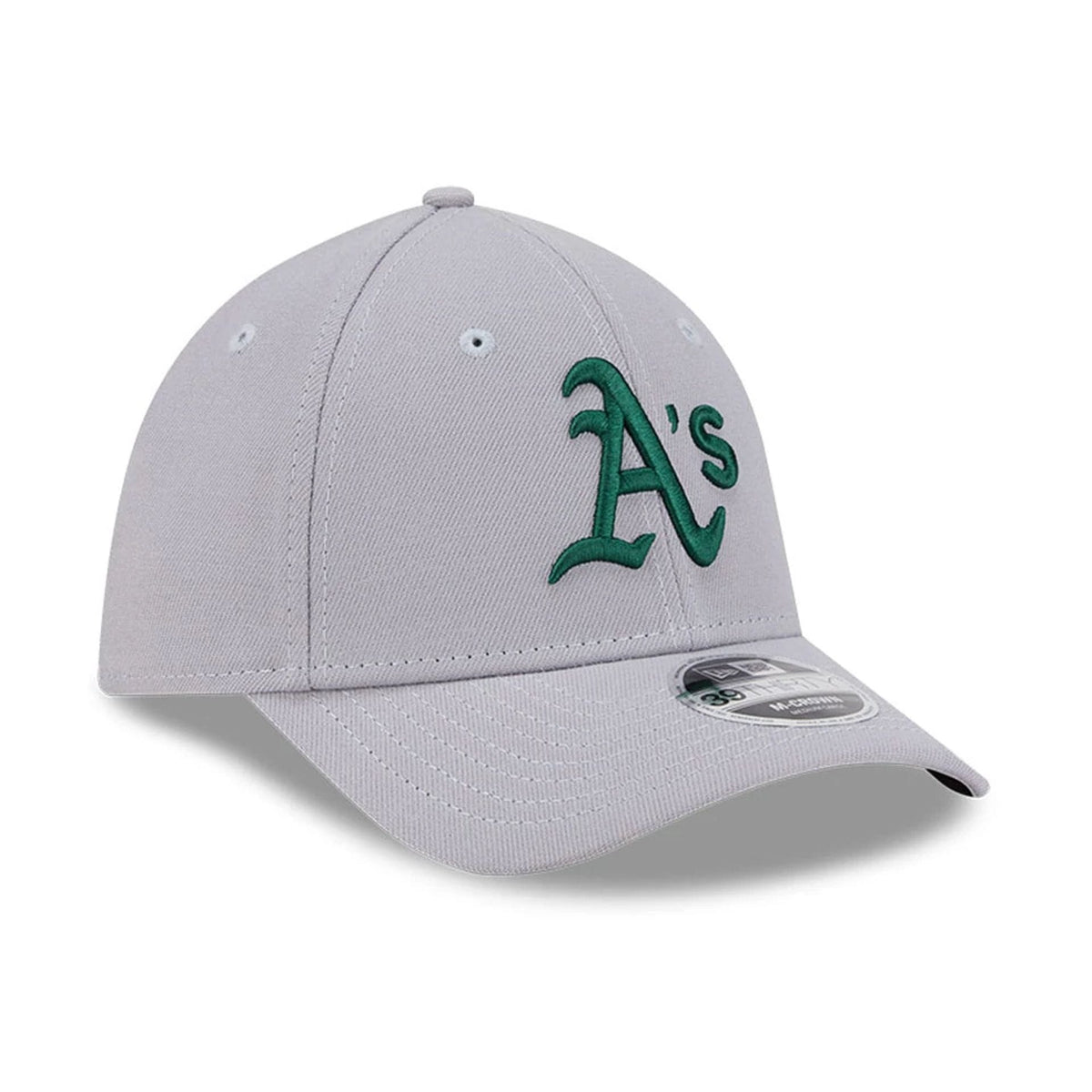 Athletics MLB Grey 39THIRTY M-Crown Stretch Fit Cap-zelvios