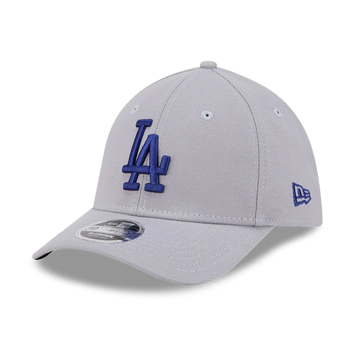 LA Dodgers MLB Grey 39THIRTY M-Crown Stretch Fit Cap-zelvios