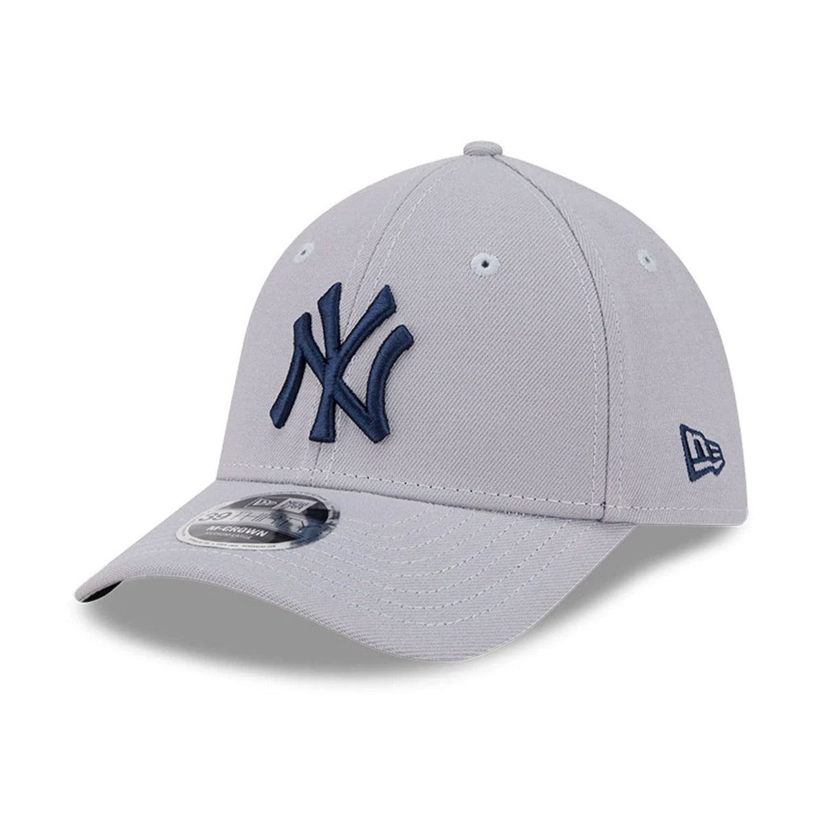 New York Yankees MLB Grey 39THIRTY M-Crown Stretch Fit Cap-zelvios