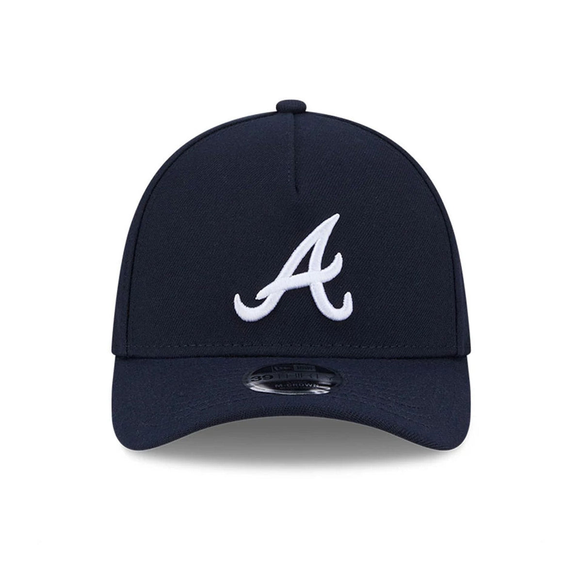 Atlanta Braves MLB Navy 39THIRTY M-Crown A-Frame Stretch Fit Cap-zelvios