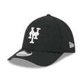 New York Mets MLB Black 39THIRTY M-Crown Stretch Fit Cap-zelvios