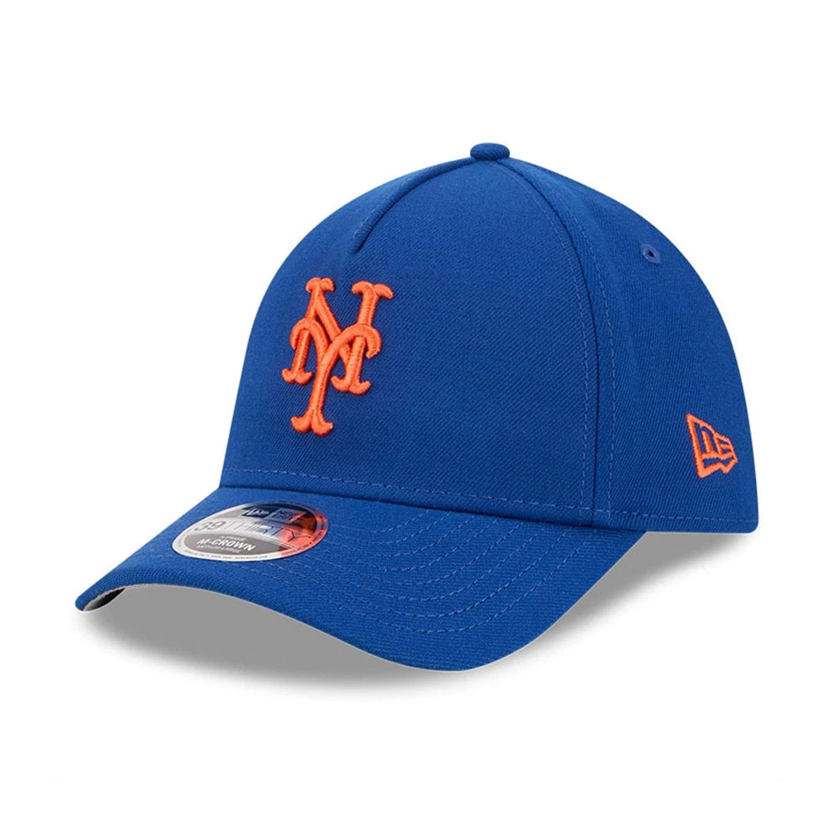 New York Mets MLB Blue 39THIRTY M-Crown A-Frame Stretch Fit Cap-zelvios