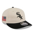 Chicago White Sox MLB Americana Herringbone White Retro Crown 9FIFTY Adjustable Cap-zelvios