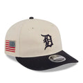 Detroit Tigers MLB Americana Herringbone White Retro Crown 9FIFTY Adjustable Cap-kentox