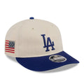 LA Dodgers MLB Americana Herringbone Dark White Retro Crown 9FIFTY Adjustable Cap-zelvios