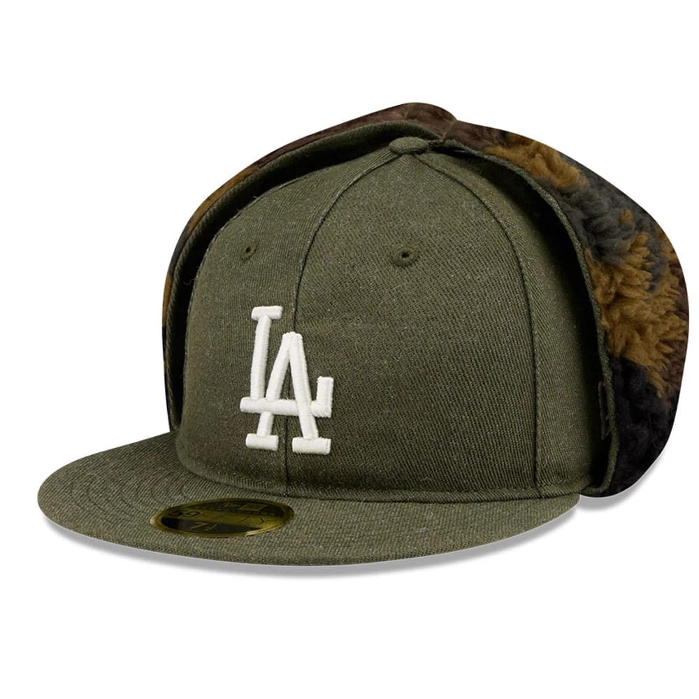 LA Dodgers MLB Camo Open Green Retro Crown 59FIFTY Fitted Cap-zelvios