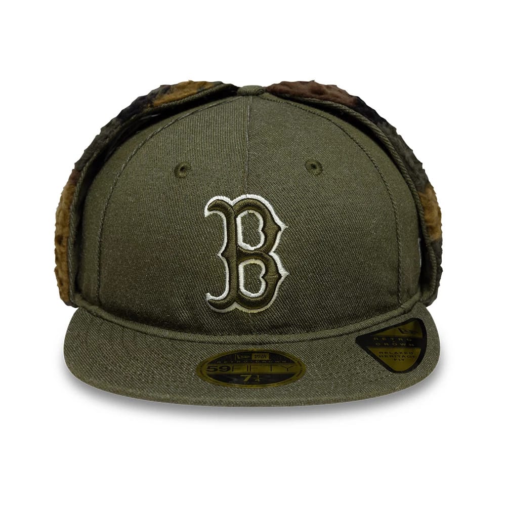 Boston Red Sox MLB Camo Open Green Retro Crown 59FIFTY Fitted Cap-zelvios