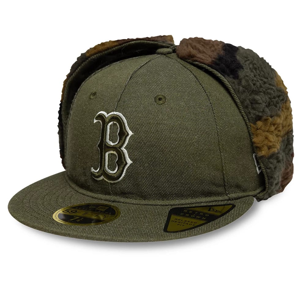 Boston Red Sox MLB Camo Open Green Retro Crown 59FIFTY Fitted Cap-zelvios