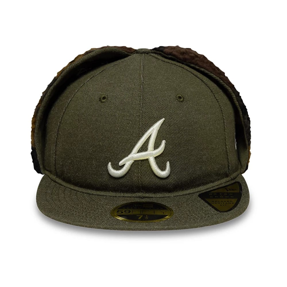 Atlanta Braves MLB Camo Open Green Retro Crown 59FIFTY Fitted Cap-zelvios