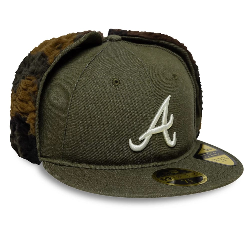 Atlanta Braves MLB Camo Open Green Retro Crown 59FIFTY Fitted Cap-zelvios