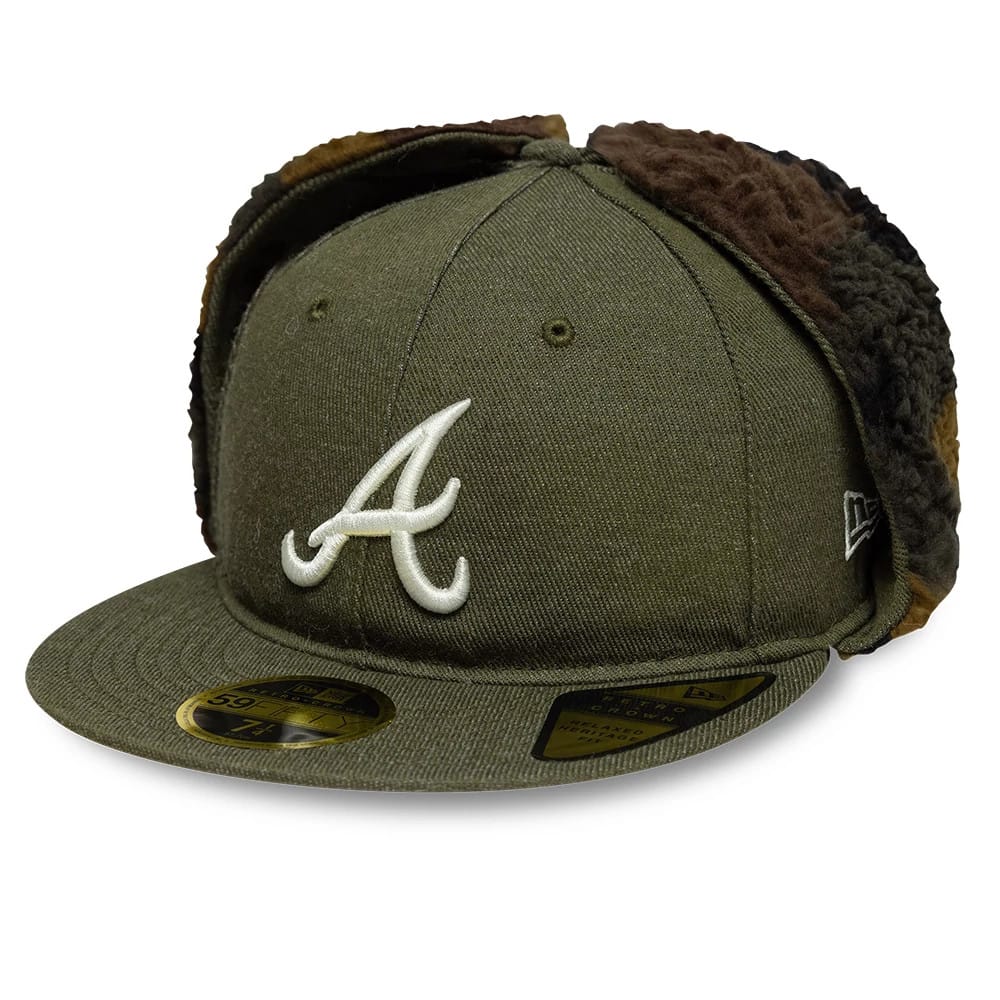 Atlanta Braves MLB Camo Open Green Retro Crown 59FIFTY Fitted Cap-zelvios