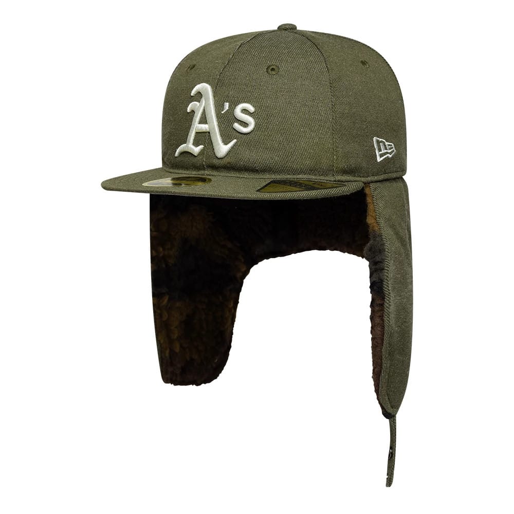 Athletics MLB Camo Open Green Retro Crown 59FIFTY Fitted Cap-zelvios