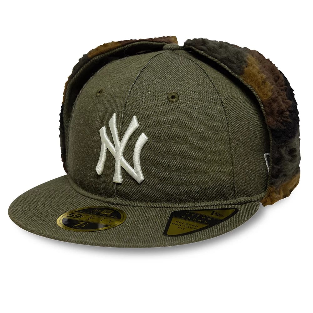 New York Yankees MLB Camo Open Green Retro Crown 59FIFTY Fitted Cap-zelvios