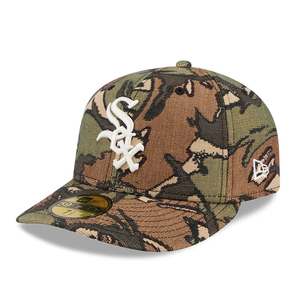 Chicago White Sox MLB Jacquard Camo 59FIFTY Fitted Cap-zelvios