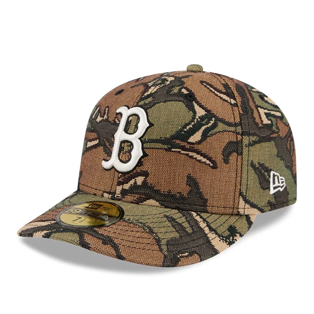 Boston Red Sox MLB Jacquard Camo 59FIFTY Fitted Cap-zelvios