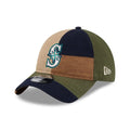 Seattle Mariners MLB Patchwork Open Brown 9TWENTY Adjustable Cap-zelvios