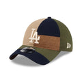 LA Dodgers MLB Patchwork Open Brown 9TWENTY Adjustable Cap-zelvios