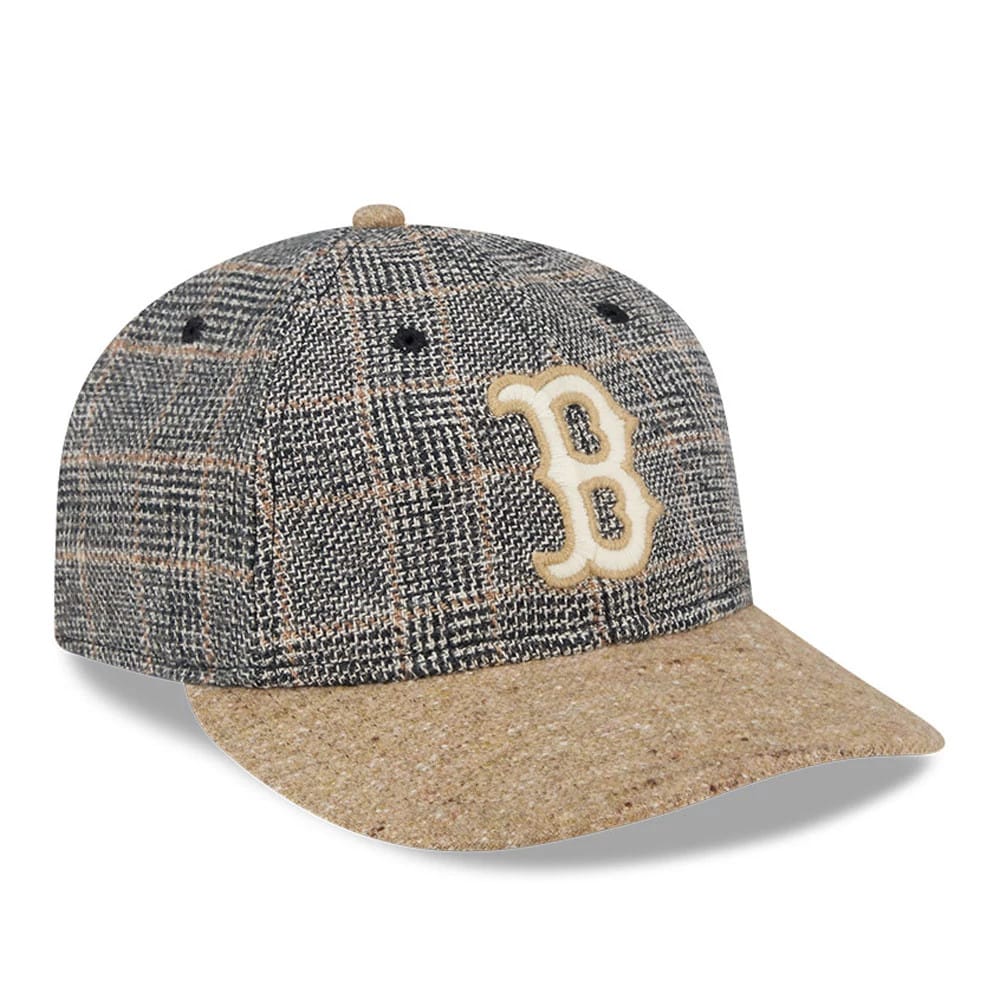 Boston Red Sox MLB Vintage Tweed Open Blue Retro Crown 59FIFTY Fitted Cap-zelvios