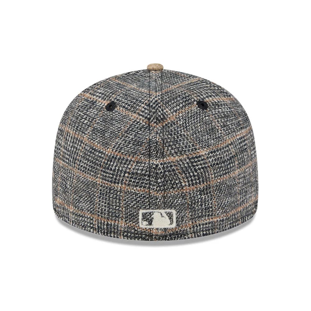 Boston Red Sox MLB Vintage Tweed Open Blue Retro Crown 59FIFTY Fitted Cap-zelvios