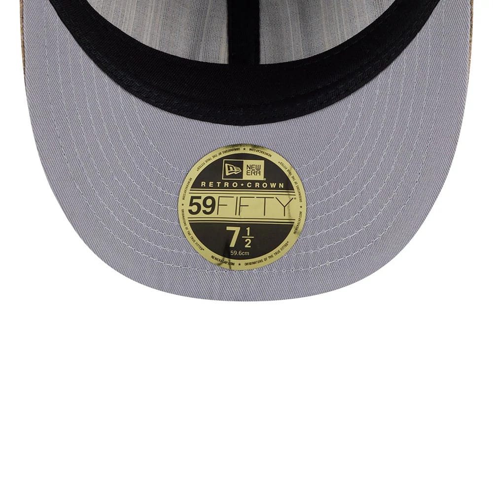 Boston Red Sox MLB Vintage Tweed Open Blue Retro Crown 59FIFTY Fitted Cap-zelvios