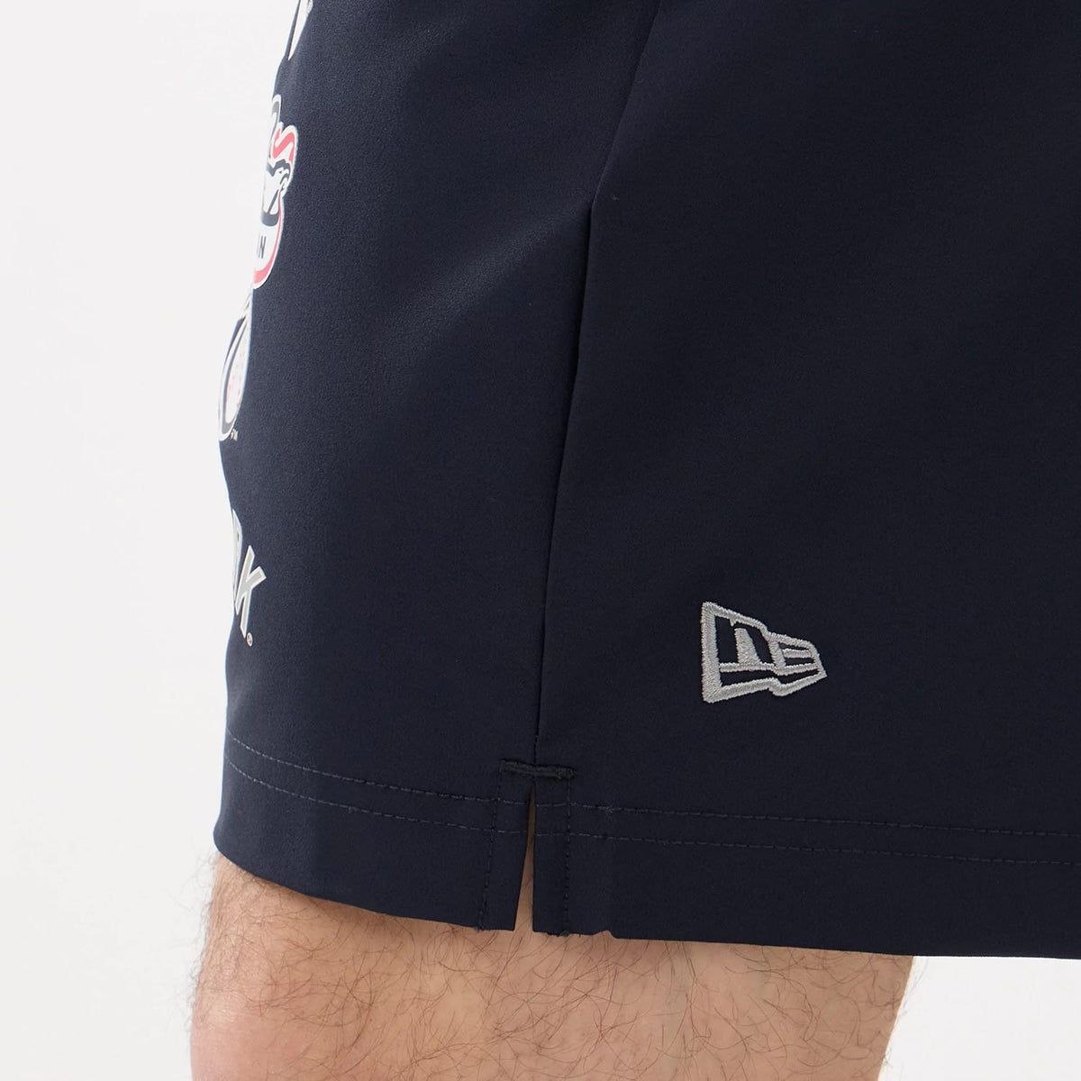 New York Yankees MLB Match Navy Oversized Shorts-zelvios