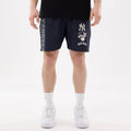 New York Yankees MLB Match Navy Oversized Shorts-zelvios