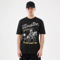 Houston Astros MLB Cowboy Graphic Black T-Shirt-zelvios