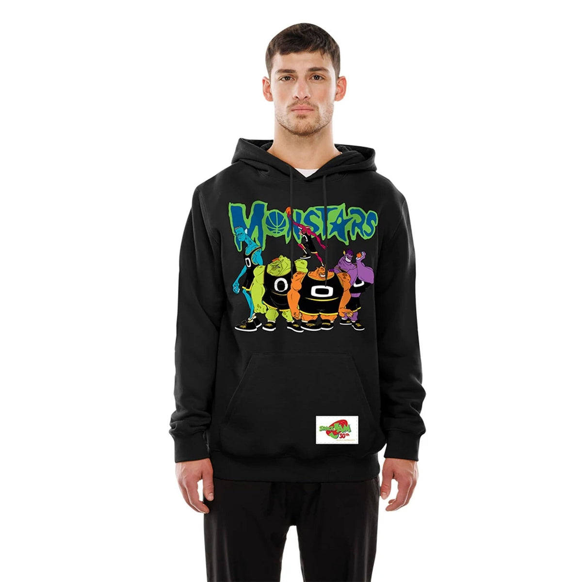 Space Jam Warner Brothers Space Jam Black Pullover Hoodie-zelvios