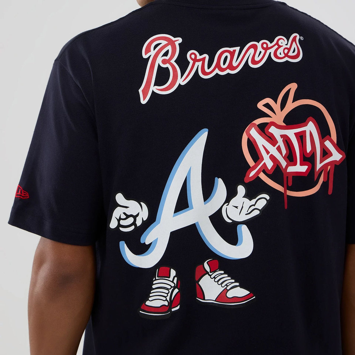 Atlanta Braves MLB Graphic Navy T-Shirt-zelvios